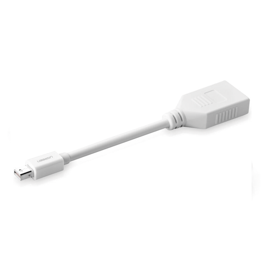 Cable Mini DP Macho a DP Hembra | Thunderbolt 2 | Version DP 1.2 | Soporta 4K*2K | Cable de 15 cm (5.91 Pulgadas) | Color Blanco.
