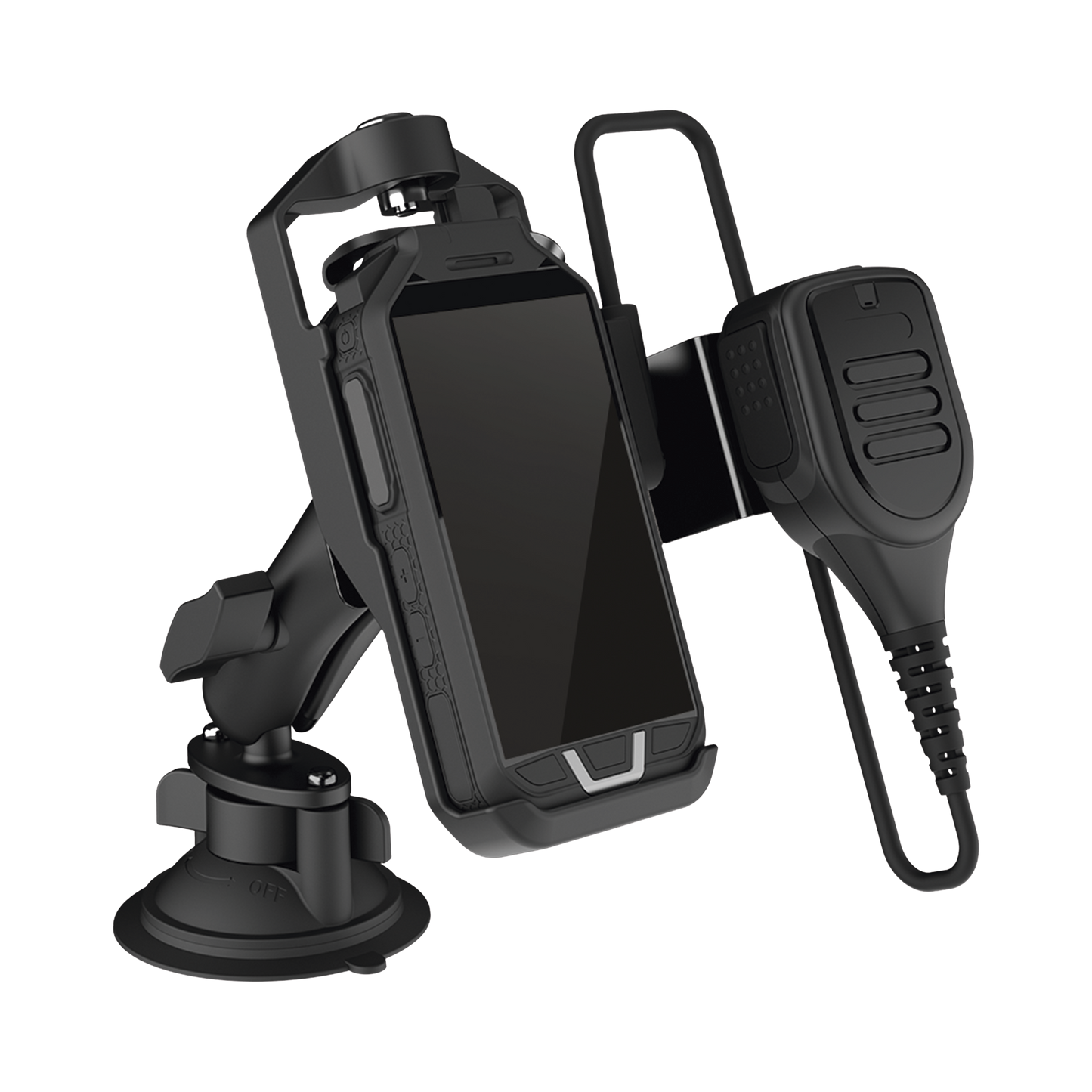 Base para Vehículo Compatible con RugGear RG725 y RG750, Incluye Puerto de Carga