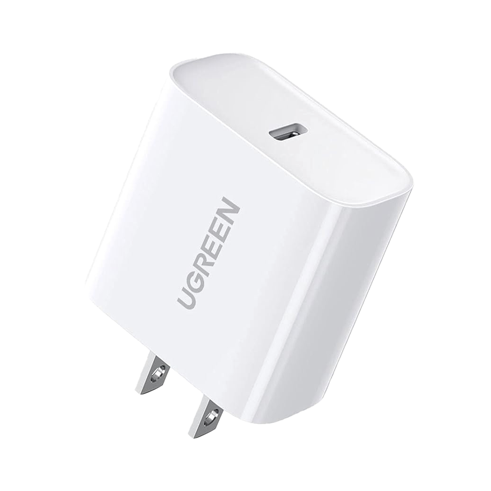 Cargador USB-C de 20W | 1 USB-C de Carga Rápida | QC4.0+ | PD3.0 | PPS | BC1.2| Carga Inteligente | Chip PWM | Múltiple Protección | Mayor Eficiencia Energética | Tamaño Compacto | Carcasa Ignifuga | Color Blanco.