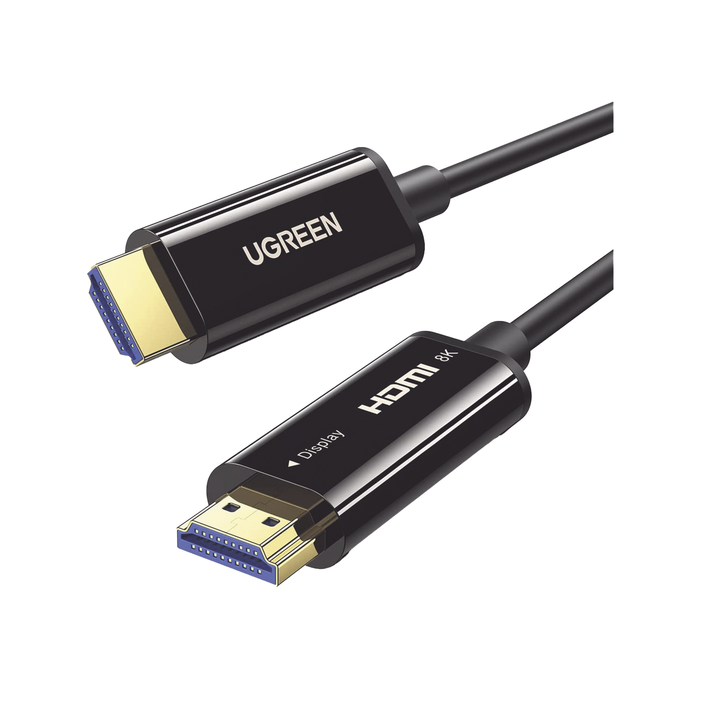 Cable HDMI de 30 Metros (98.43 Pies) por Fibra �ptica 8K@60Hz / Fibra de 4 N�cleos + Cobre Esta�ado de 7 N�cleos / Compatible con HDMI 2.1 / Alta Velocidad 18 Gbps / 3D / HDR / Caja de Aleaci�n Zinc / Premium