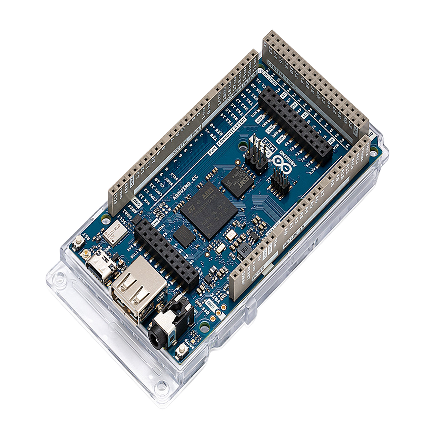 Placa de Desarrollo Arduino® GIGA R1 WiFi / Microcontrolador STM32H747 Dual-Core / 76 I/O Digitales / 14 Entradas Analógicas / Wi-Fi® y Bluetooth® Integrados / 16 MB Flash + 8 MB SDRAM / Compatibilidad Mega 2560