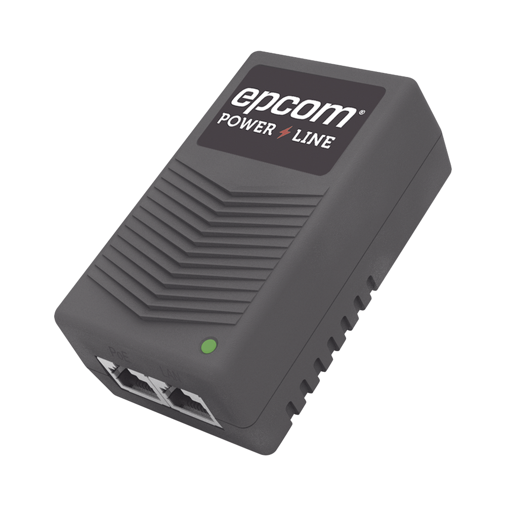 Adaptador de pared / Inyector PoE / 24 Vcc / 1 A / Controlado por chip IC / Protección contra OV, OC, SC, UV/ Fácil de instalar