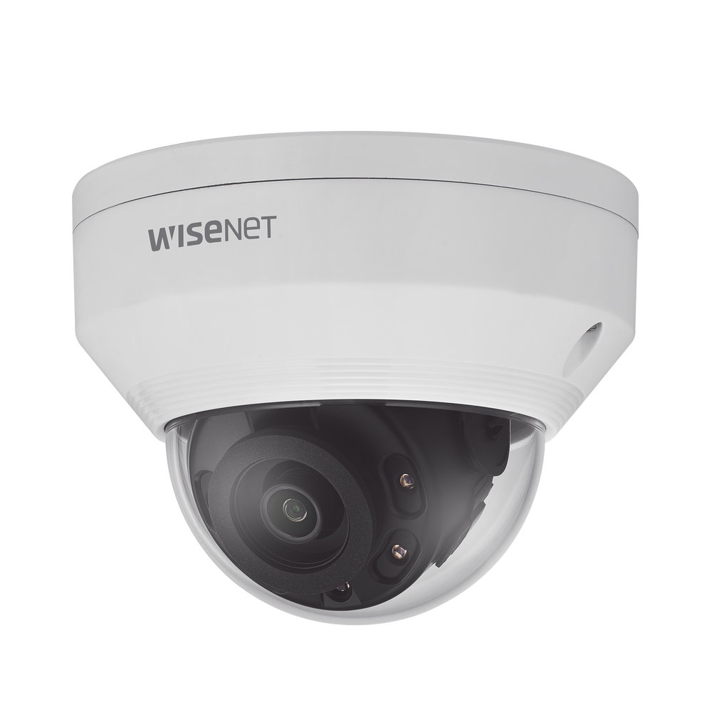 Cámara IP Tipo Domo Antivandálico 4 Megapíxel / Lente 3mm / IR 20M / WDR 120db / IP66 / IK10 / H.265 & WiseStream / POE 802.3af
