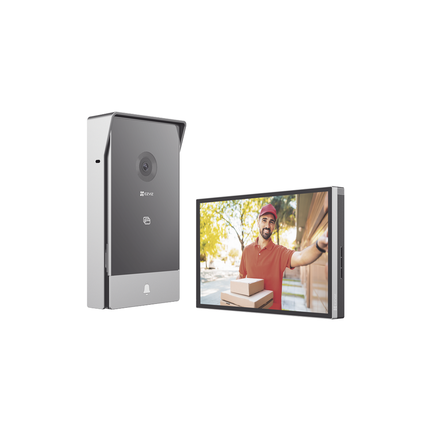 Videoportero IP Conexión a 2 Hilos / Con Monitor Wi-Fi para Interior / Frente de Calle IP65 Uso En Exterior Debe Tener Protección / Cámara 3 Megapíxel / Llamada a la App / Apertura remota / Apertura de 1 Puerta y un 1 Porton