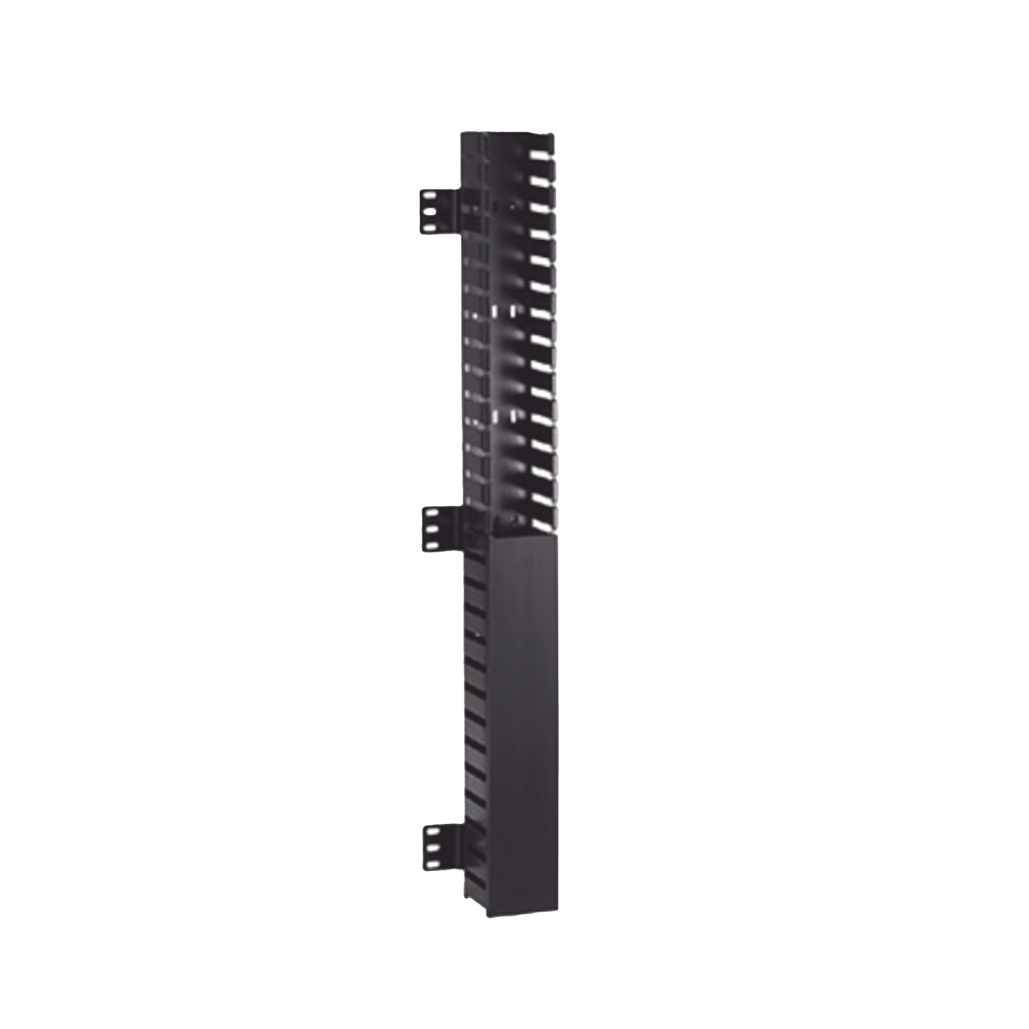 Organizador Vertical IN-Cabinet, Sencillo (Solo Frontal), Para Uso Con Gabinetes Panduit, Montaje Frontal en Riel de Rack, 40 UR, 2.25 in de Ancho, Color Negro