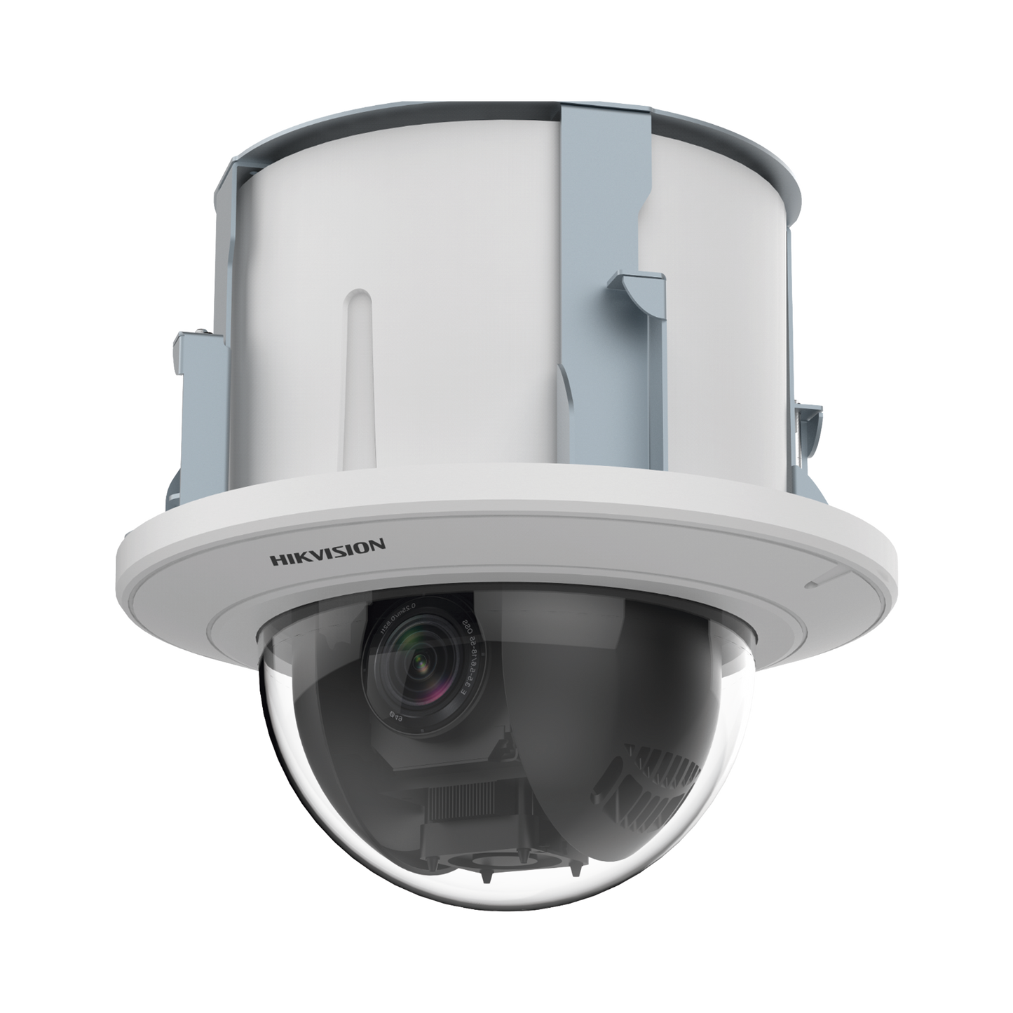 PTZ IP 2 Megapixel / 25X Zoom / Uso en Plafon / ACUSENSE / DARKFIGHTER / IK10 / Entrada y Salida de Audio y Alarmas / WDR 120 dB / HLC / EIS / PoE+ / Metal / microSD