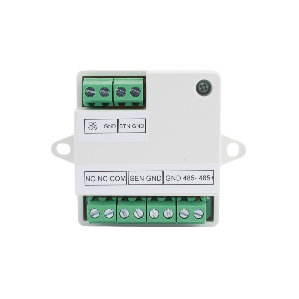 Módulo Seguro para Instalaciones SEGURAS en Controles de Acceso HIKVISION / Compatible con Biometricos Faciales Min Moe / Conexión RS-485 / Soporta Botón de Salida y Chapa