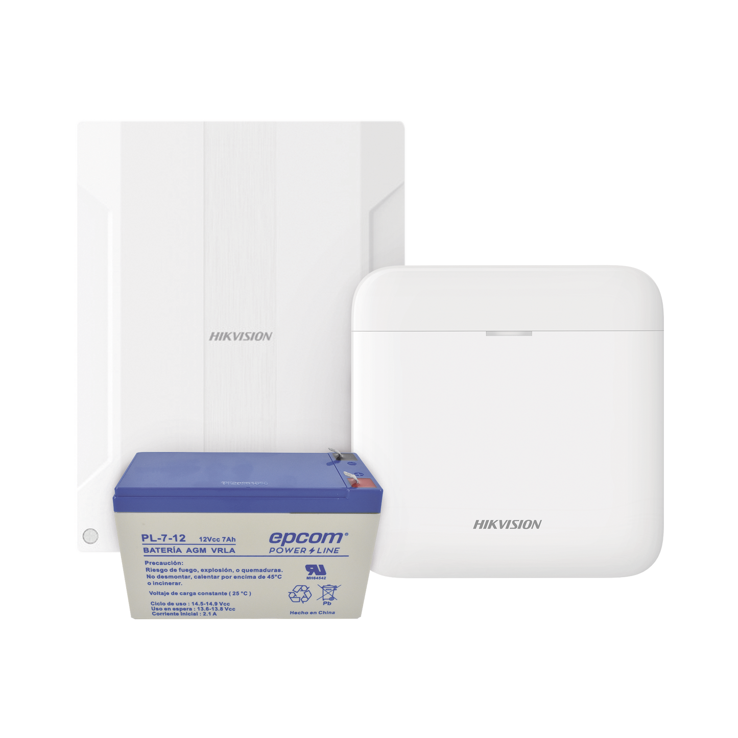 (AXPRO) KIT de alarma AX PRO conversión de zonas cableadas a inalámbricas / Incluye: 1 Hub IP, Wifi y 3G/4G con Batería de respaldo/ 1 Expansor de 16 zonas cableadas / 1 Batería de respaldo 12Vcc a 7 Amp/ Compatible con Hik-Co