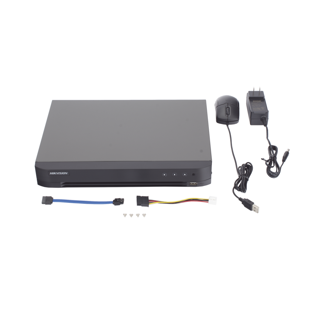 DVR 4 Canales TURBOHD + 2 Canales IP / 5 Megapixel Lite - 3K Lite / Audio de Dos Vías por Coaxitron / Reconocimiento Facial / ACUSENSE (Evista falsas alarmas) / 1 Bahía de Disco Duro / Salida de Video en Full HD