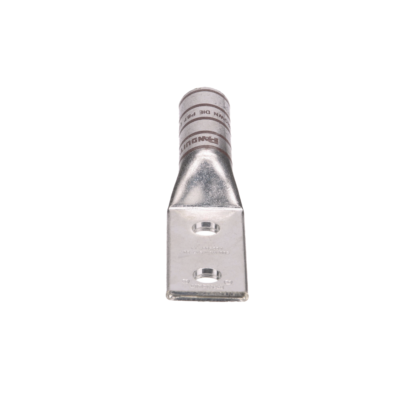 Zapata de compresión LCC500-12-6 para cal. 500 Kcmil, Doble barreno para tornillo prisionero de 1/2, Espaciado de orificios 44.5mm, 1 Pz