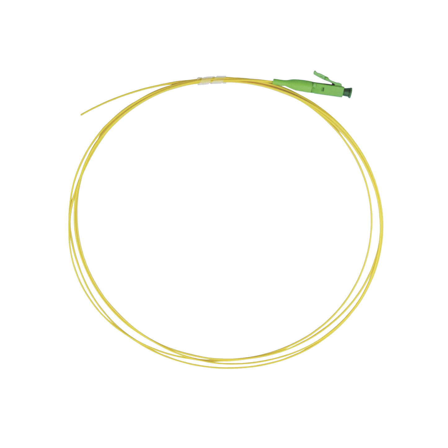 Pigtail de Fibra Óptica Monomodo LC/APC, simplex de 1 metro