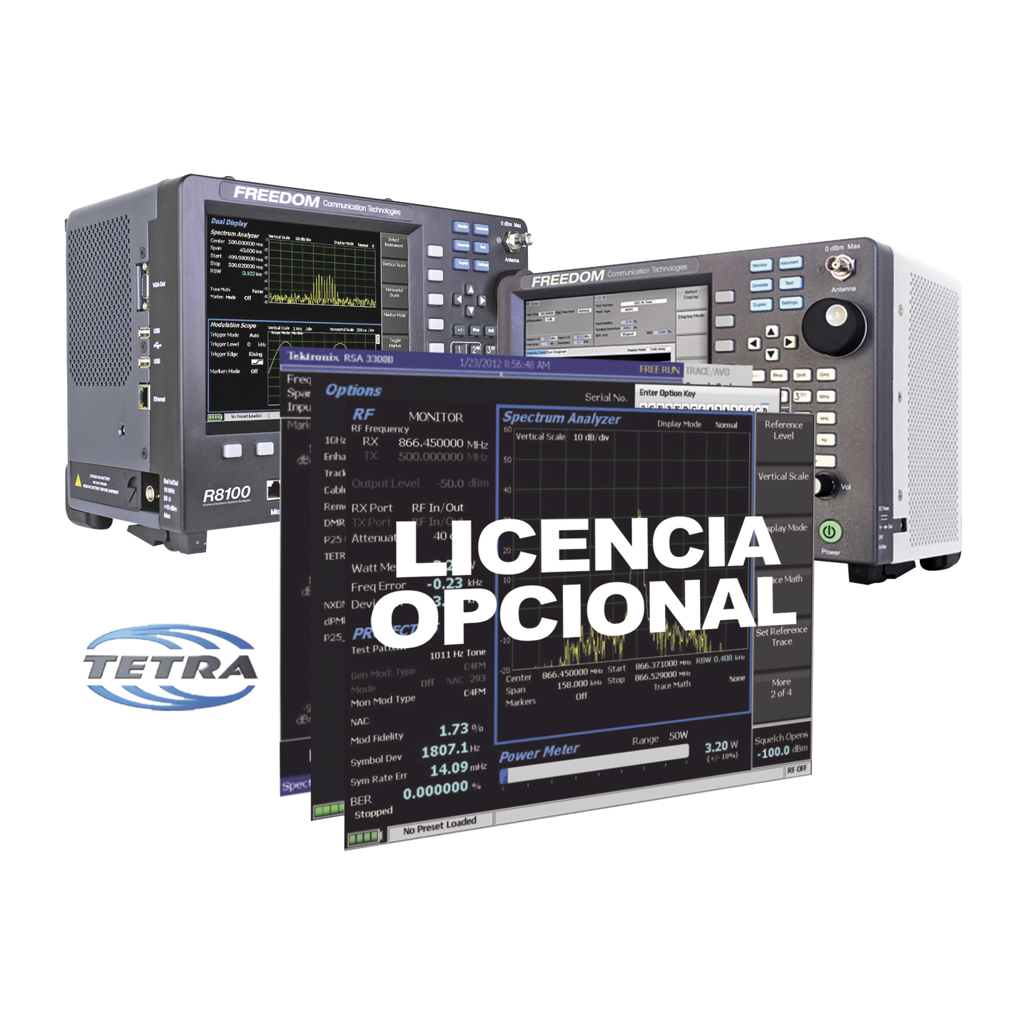 Opción de Software Monitoreo de la estación base TETRA en R8000 /R8100.