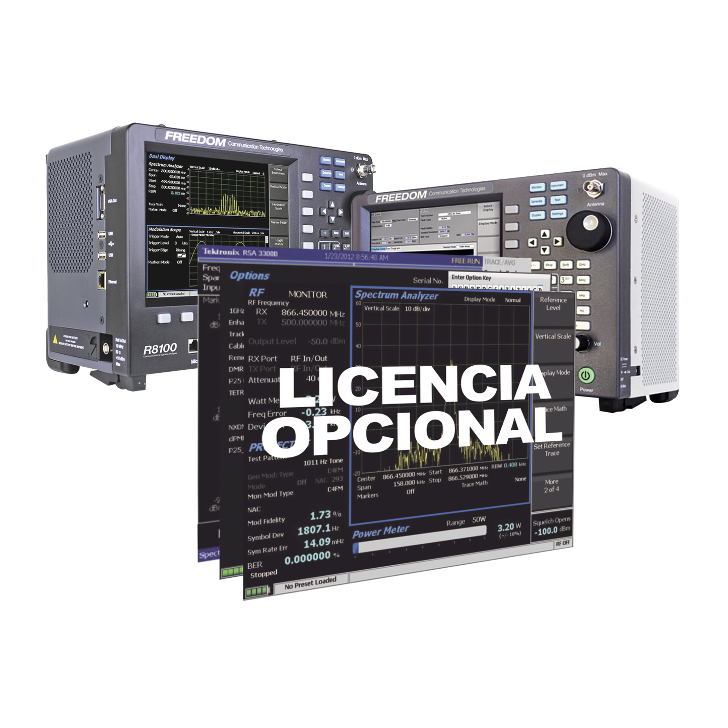 Opción de Software para Generador de Rastreo en Analizadores R8000 /R8100 (Tracking Generator).
