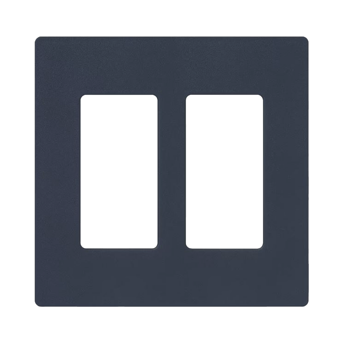 Tapa Color Deap Sea Satin para interruptor o dimmer Lutron, 2 gang, limpio y moderno