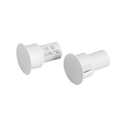Contacto magnético para puertas y ventanas Metálicas, aluminio y madera de empotrar color blanco / GAP: 19mm