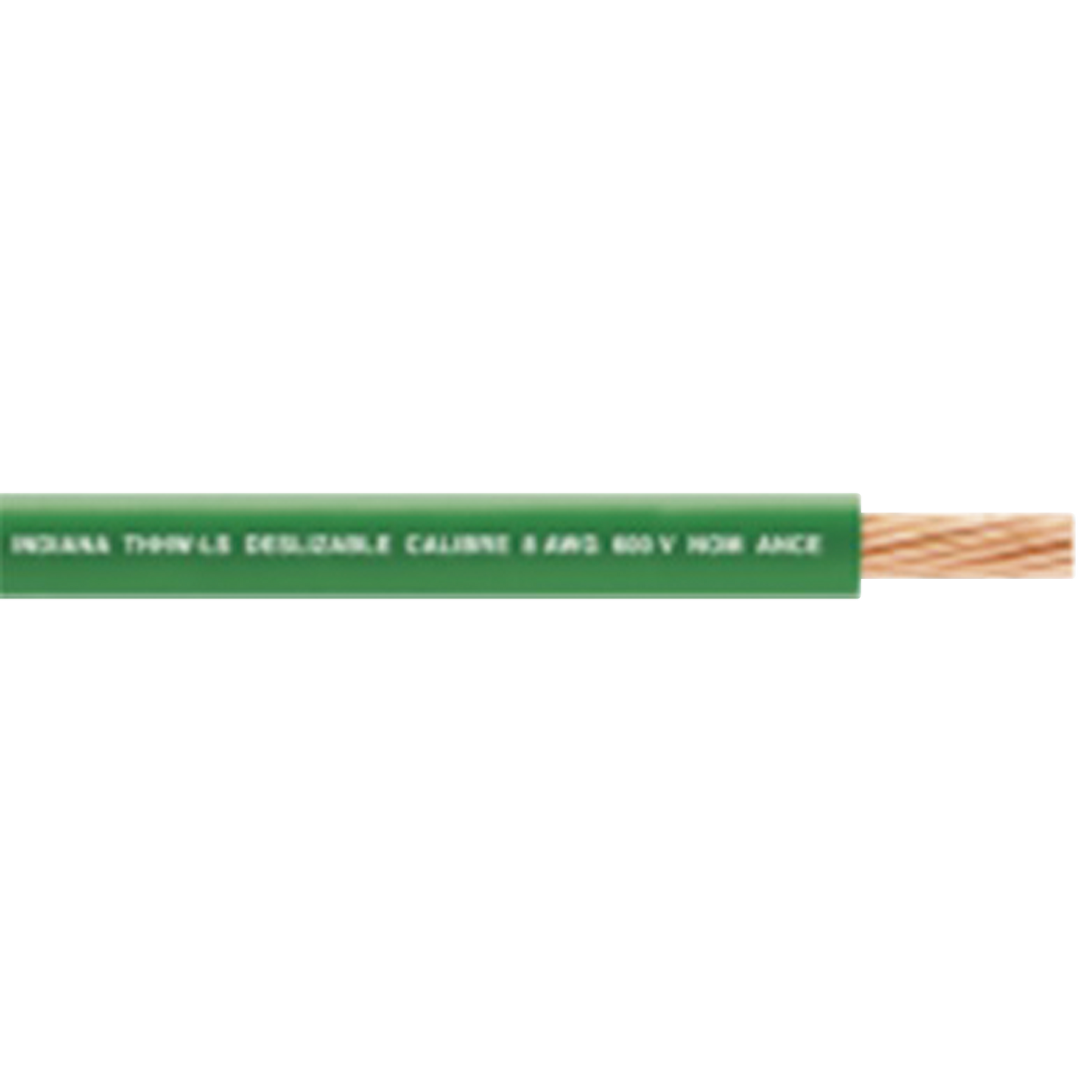 Cable Eléctrico 16 awg color verde, Conductor de cobre suave cableado. Aislamiento de PVC, auto-extinguible.BOBINA de 100 MTS
