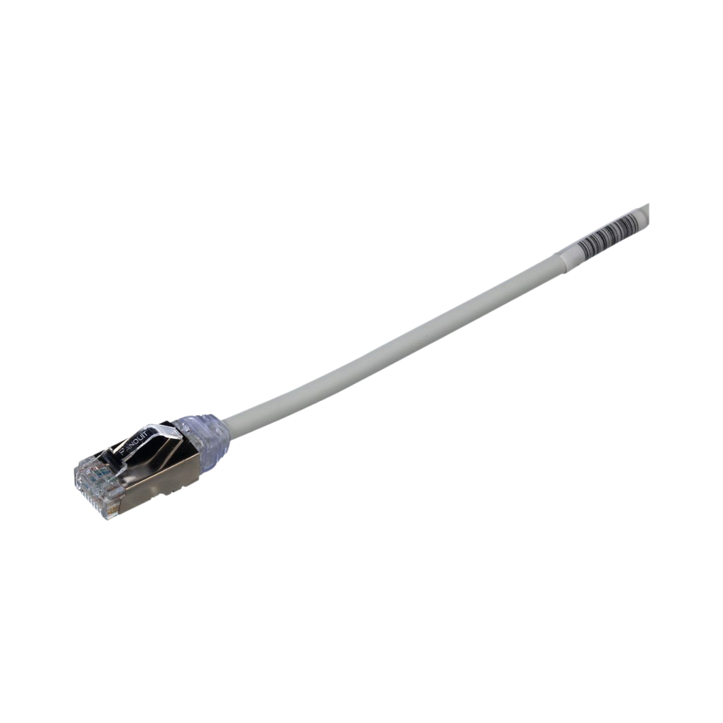 Patch Cord Cat6A, Diametro Reducido 28 AWG, Blindado S/FTP, CM/LS0H, 15 m, Color Gris