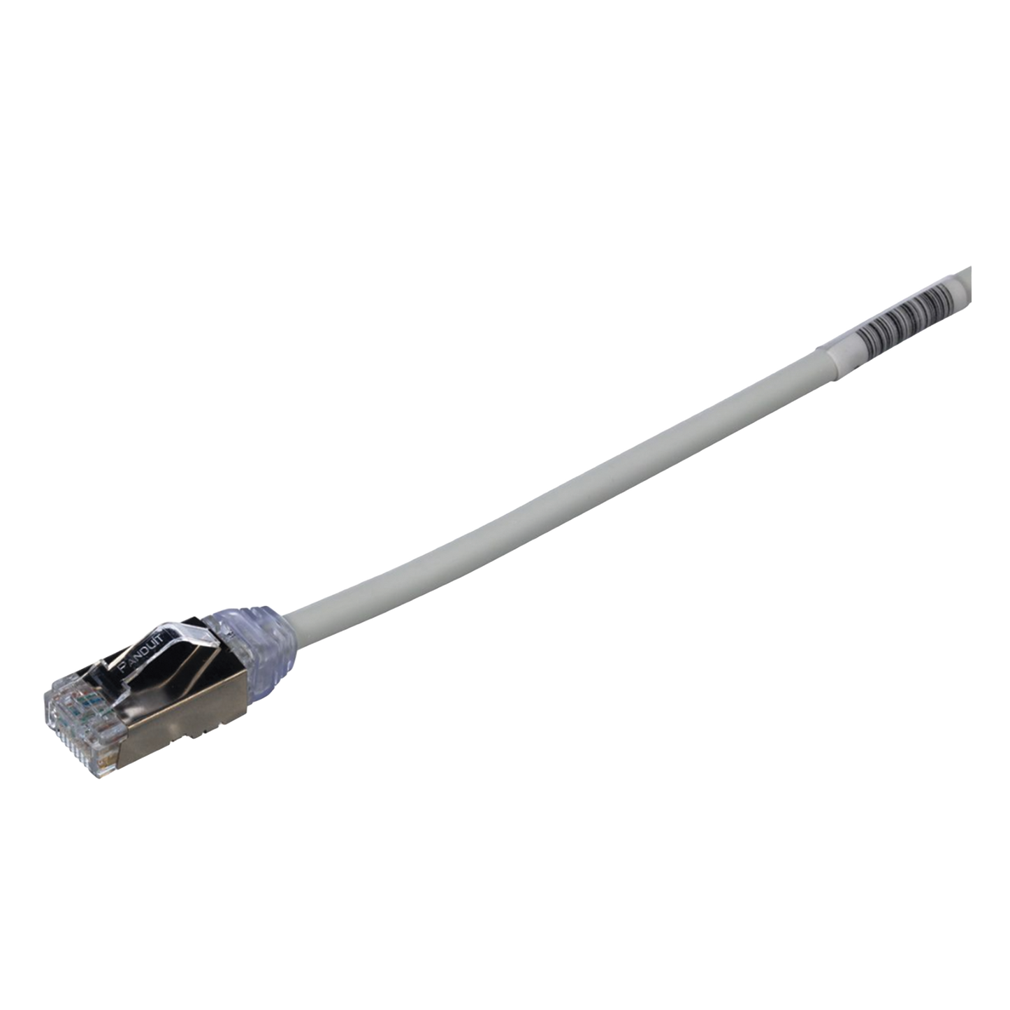 Patch Cord Cat6A, Diametro Reducido 28 AWG, Blindado S/FTP, CM/LS0H, 2 m, Color Gris