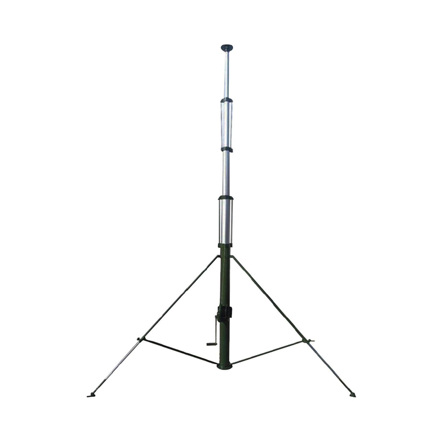 Mástil Telescópico Retraible Manual de 9 metros con Accesorios. Incluye Tripie.