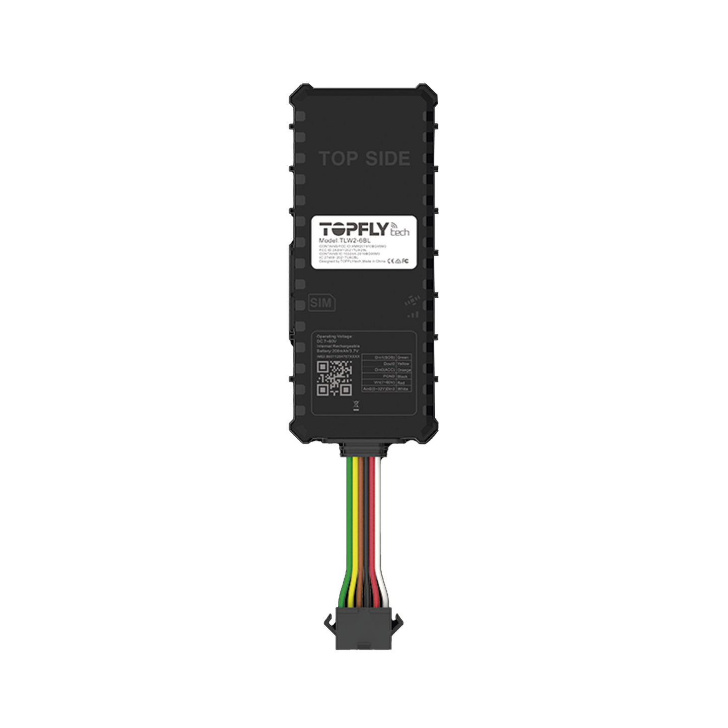 Tracker GPS / Dispositivo de localización para vehículos / Conectividad 4G LTE y BLE 5.0 / Diferentes tipos de notificaciones / Corte y restablecimiento de energía / Función SOS / (2) DIN / (1) DOUT / (1) AIN