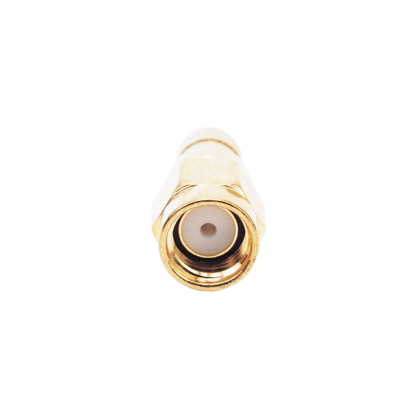 Conector SMA Macho Inverso de Anillo Plegable para Cables RG-8/X, LMR-240, 9258, Oro/ Oro/ Teflón.​