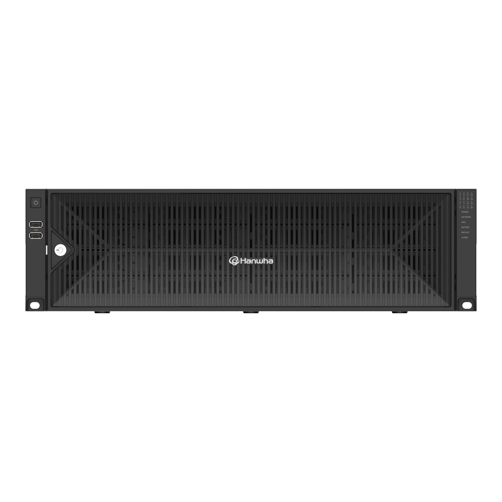 NVR de 64 canales / Hasta 32 MP / H.265 & Wisestream / Procesamiento 400 Mbps / 3 Puertos de Red / Raid 5-6 / 16 bahias para disco duro (no incluidos)