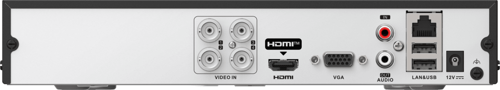 DVR 4 Canales TurboHD + 4 Canales IP / 8 Megapíxel (4K) / Audio Bidireccional / ACUSENSE Lite / 1 Bahía de Disco Duro / H.265+ / Salida en Full HD