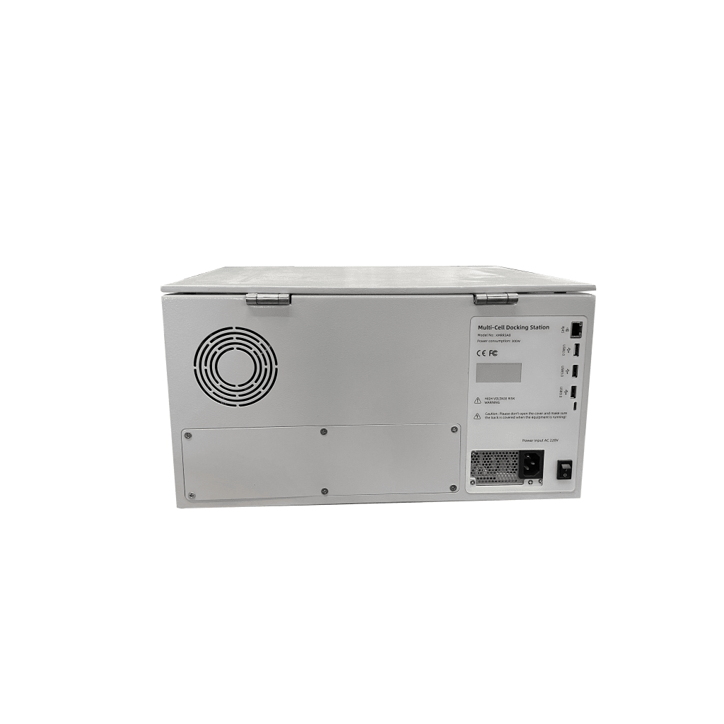 Estación de Descarga para Cámaras Corporales | 8 Canales de Conexión | Descarga Simultanea | Pantalla Táctil | Almacenamiento Hasta 12TB | Carga y Copia de Seguridad Automática | Compatible con Body Cam XMR-R3.