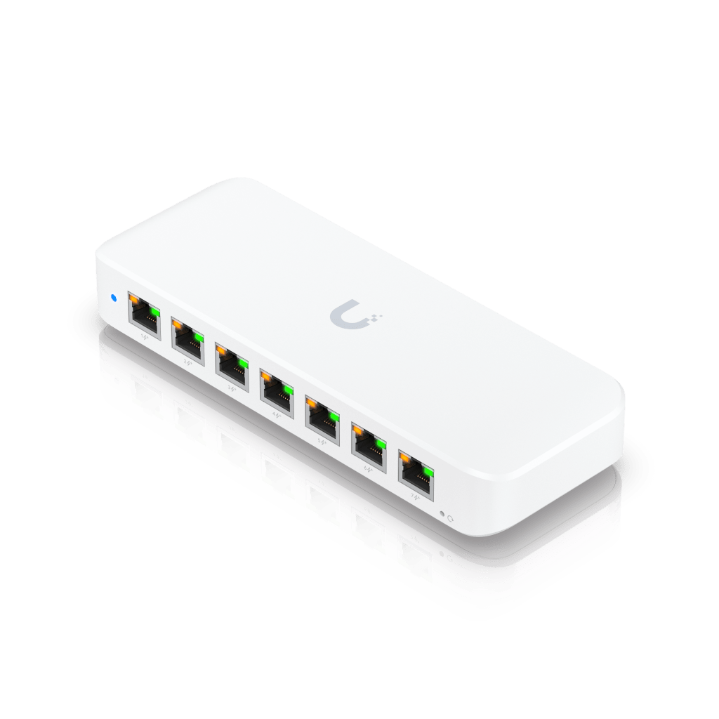 USW Ultra 60W Switch de 8 Puertos GbE (7 Puertos PoE+ y 1 Puerto Entrada PoE++) con Opciones de Montaje Versátiles