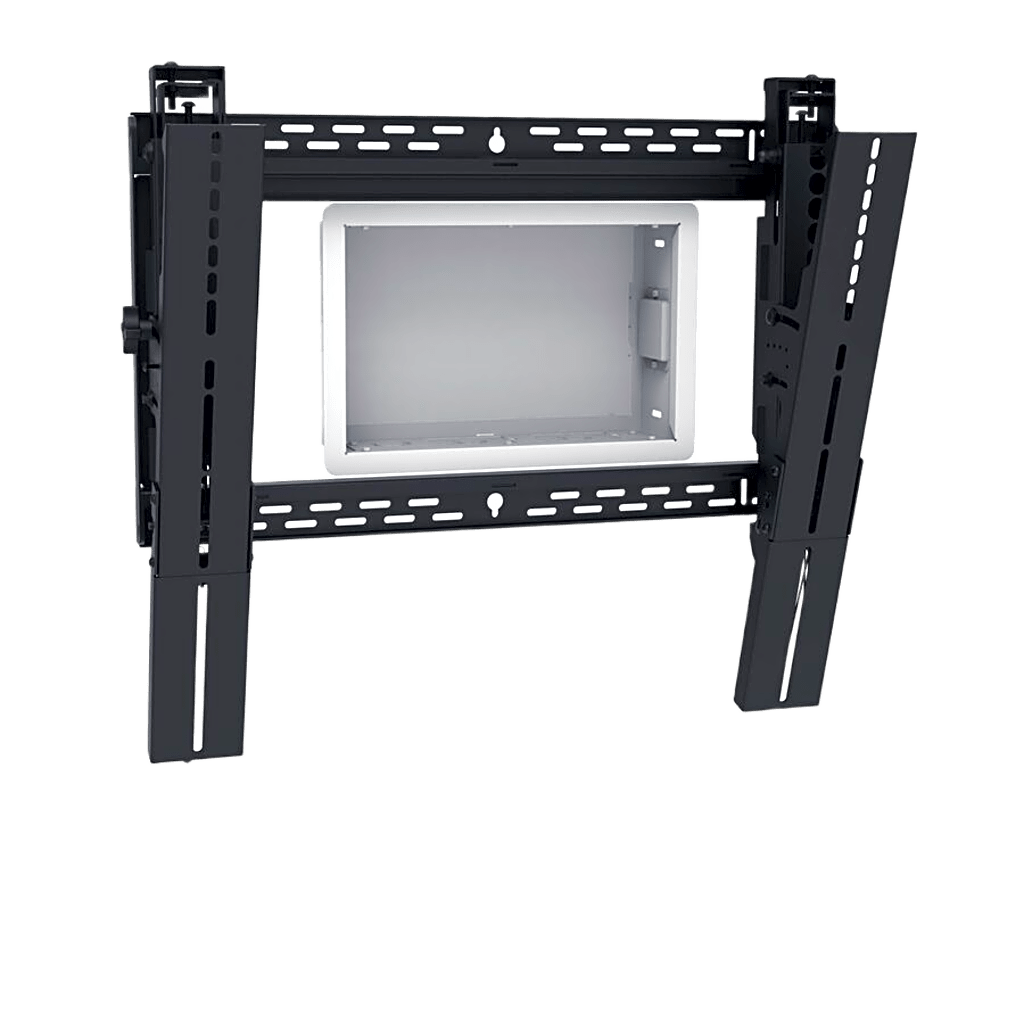 Soporte de Pared Universal Tijera SmartMount / Extensión 12 pulgadas (305 mm) / Carga Máxima 200 lb (90.7 kg) / Ajuste Tilt +15°/-2° con IncreLok / Patrón VESA 200x100 a 600x600 mm / Apertura Abierta para Cajas Empotradas / In