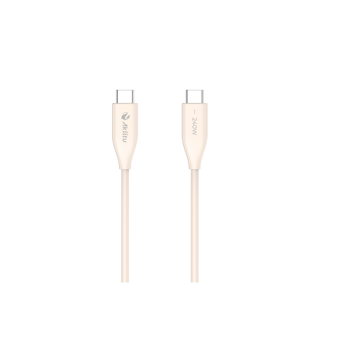 Cable de Carga USB-C a C / 1.5 Metros / Tecnología GaN (Nitruro de Galio / Fast-Charging / Potencia 60W / Velocidad Transferencia 480 Mbps / Material Silicona No Tóxica / Conector Aluminio Anodizado