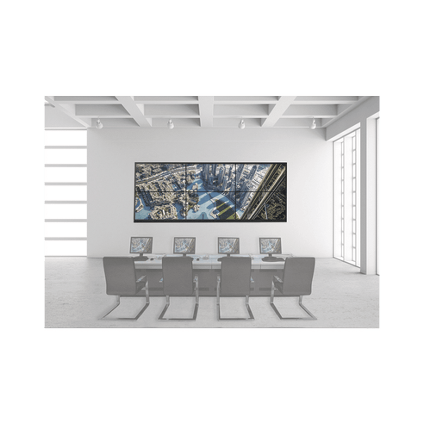 Kit Videowall 3X2 / Incluye 6 Pantallas de 55" / Decoder / Base de Piso / Accesorios de Instalación