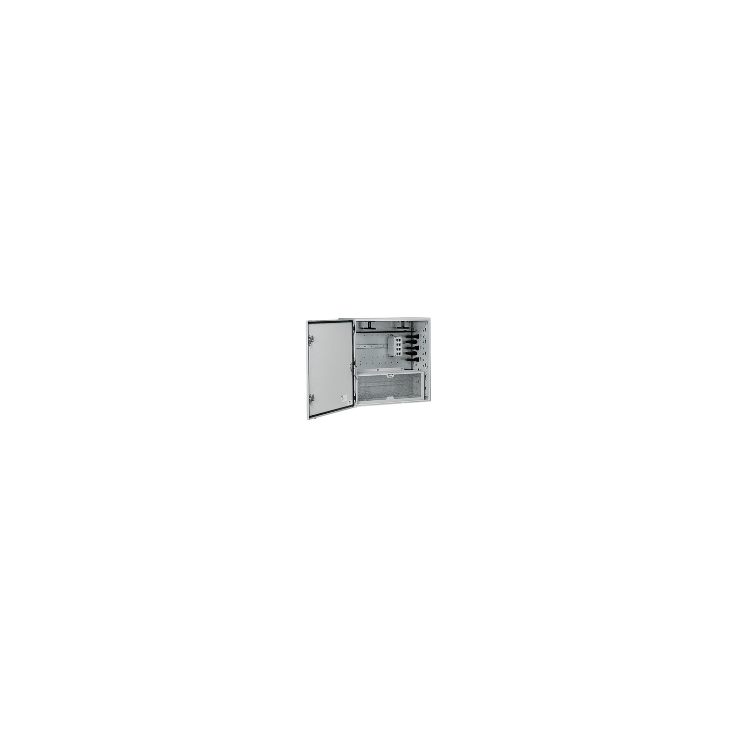 Gabinete de Zona de Instalación en Pared, Uso Industrial con Clasificación UL tipo IP66 y 4/12/4X, de 610 x 295 x 610 mm, de Acero, Color Gris