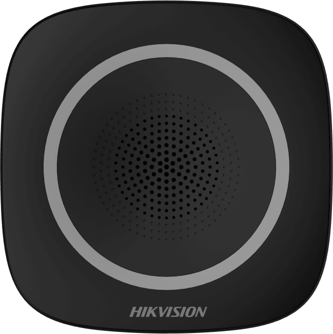 (AX PRO) Sirena Inalámbrica Interior / Color Negro / 110 dB / Estrobo Color Azul