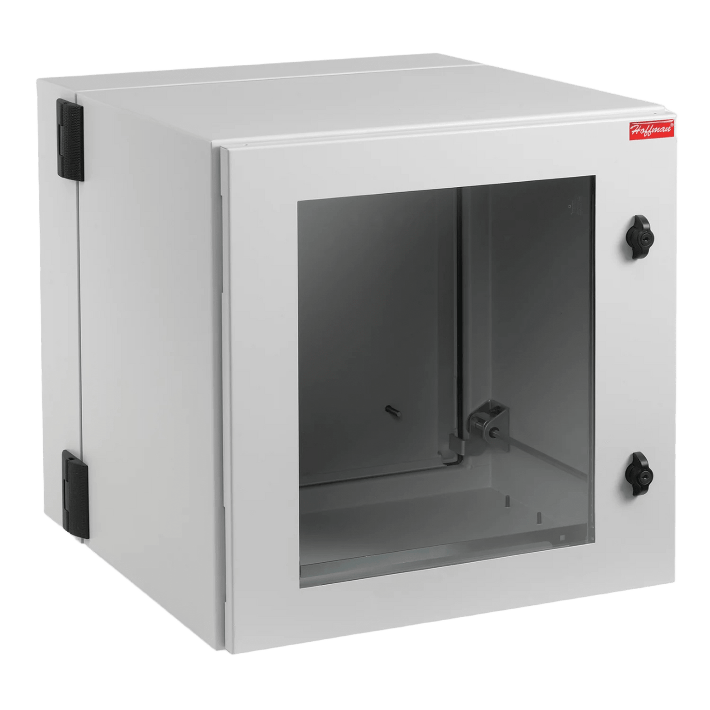 Gabinete Industrial ProTek de Puerta con Ventana, Protección NEMA Tipo 12; IP55; IK10, Abatible, Fabricado en Acero, 12 UR, Color Gris Claro