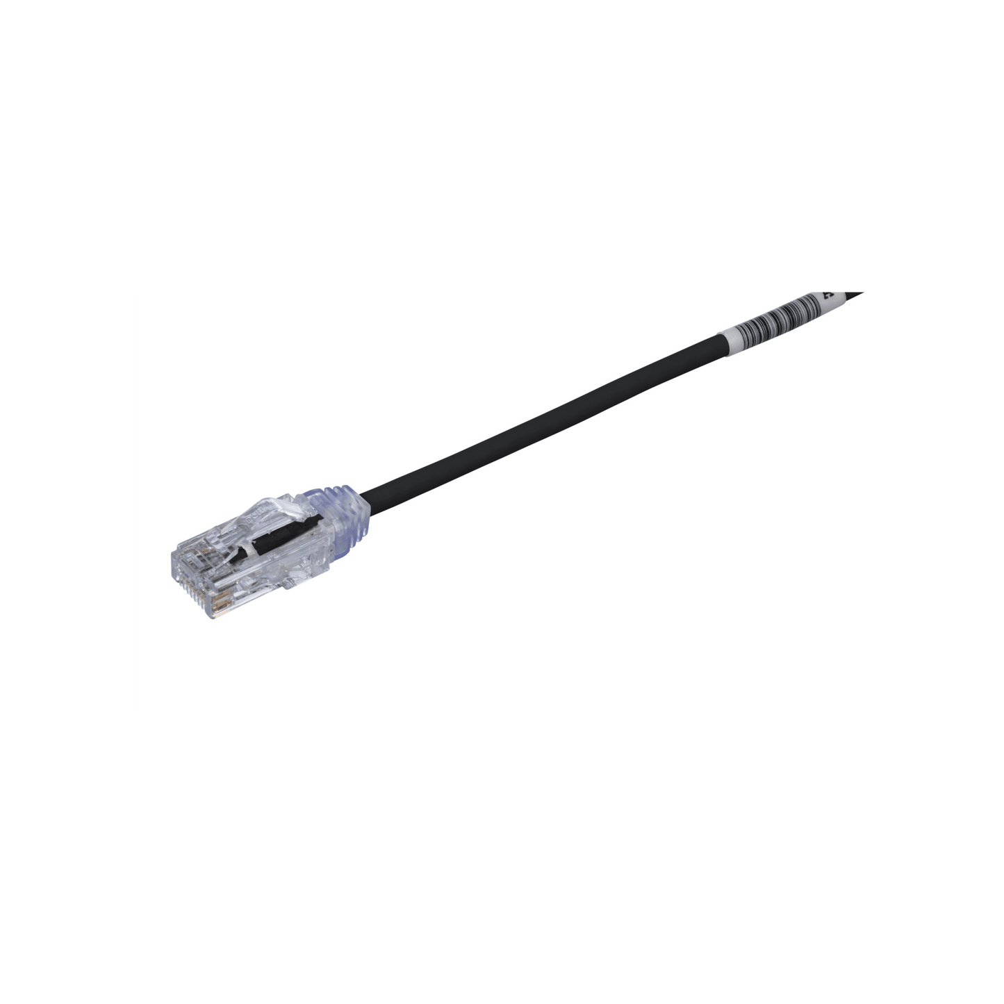 Cable de Parcheo UTP Cat6A, CM/LSZH, Diámetro Reducido (28AWG), Color Negro, 0.5 m.