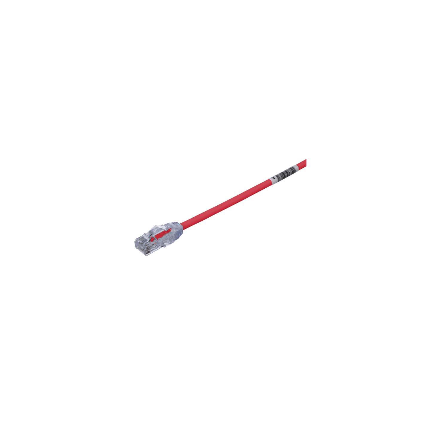 Cable de Parcheo UTP Cat6A, CM/LSZH, Diámetro Reducido (28AWG), Color Rojo, 15ft