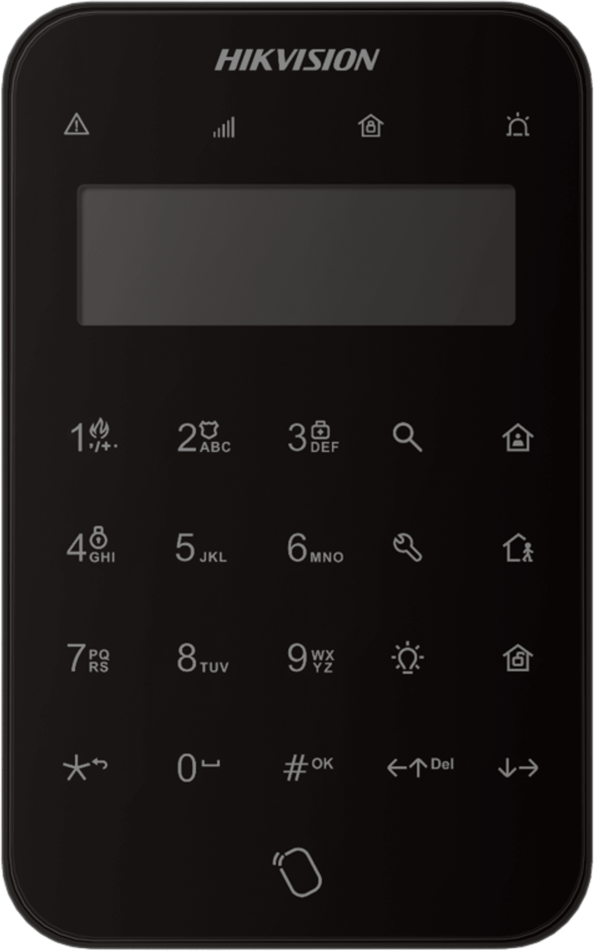 (AX PRO) Teclado Inalámbrico con Pantalla LCD para Armado y Desarmado / Color Negro / Funciones de Automatización para control de Relevadores