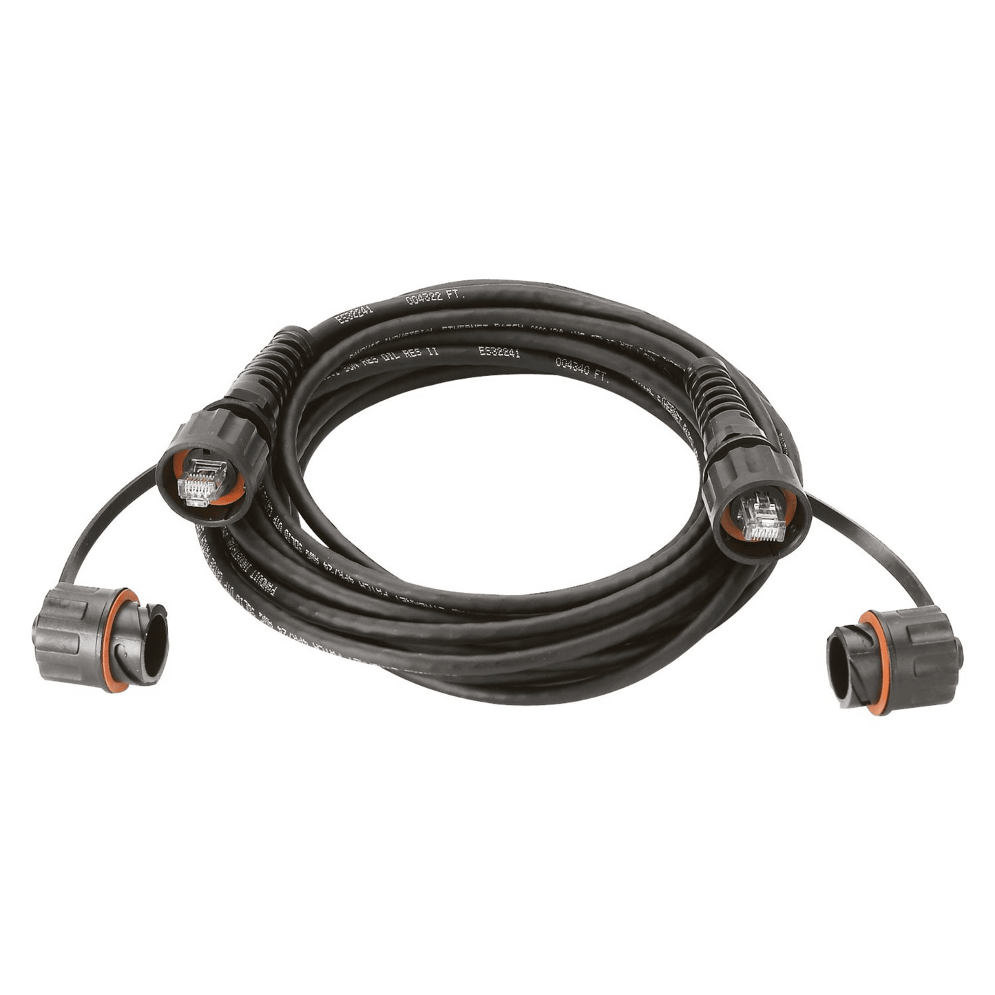 Patch Cord Cat6A IndustrialNet, UTP, Con Plug Industrial y Tapa en Cada Extremo, 1 Metro