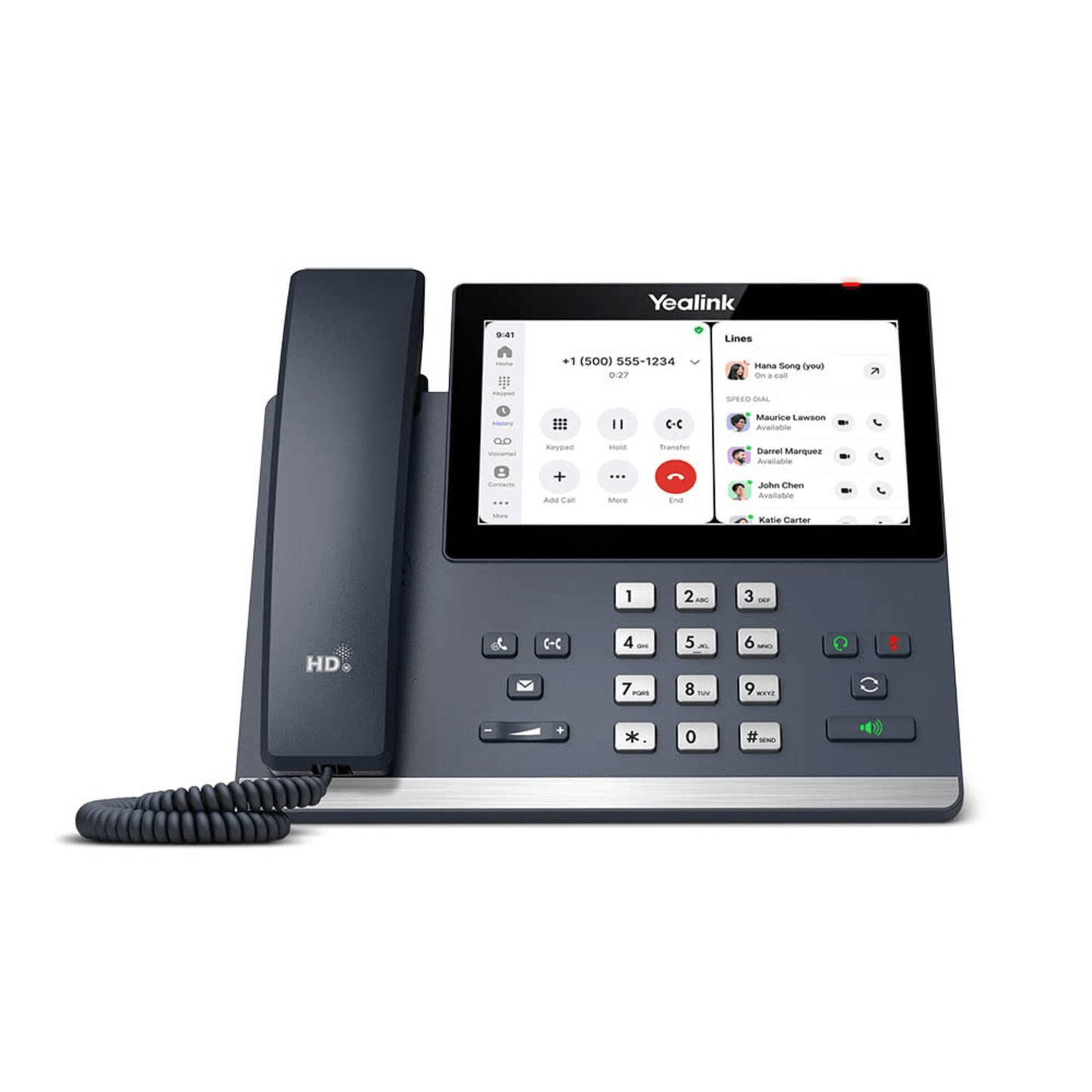Telefono IP MP56-E2-Zoom de Yealink con Integración Nativa para Zoom, Pantalla de 5" y Audio HD con Cancelación Avanzada de Ruido