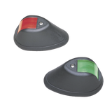 Set de Luces de Navegación Verticales Rojo / Verde con Carcasa en Color Negro para Embarcaciones a Motor de Menos de 20 Metros