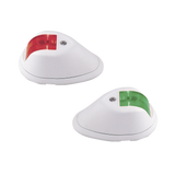 Set de Luces de Navegación Verticales Rojo / Verde con Carcasa en Color Blanco para Embarcaciones a Motor de Menos de 20 Metros