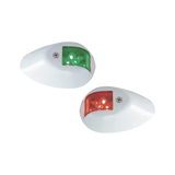 Set de Luces de Navegación Verticales Rojo / Verde con Carcasa en Color Blanco para Embarcaciones a Motor de Menos de 20 Metros
