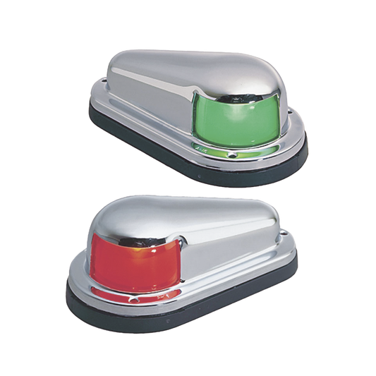 Luz de Navegación, 1 Milla Certificada A-16, Uso de Reemplazo, Embarcaciones a Vela/Motor hasta 12m, Material Latón/Acero Inoxidable, Base Polímero, Acabado Cromado/Pulido, 12V, 10W, Contactos Dorados