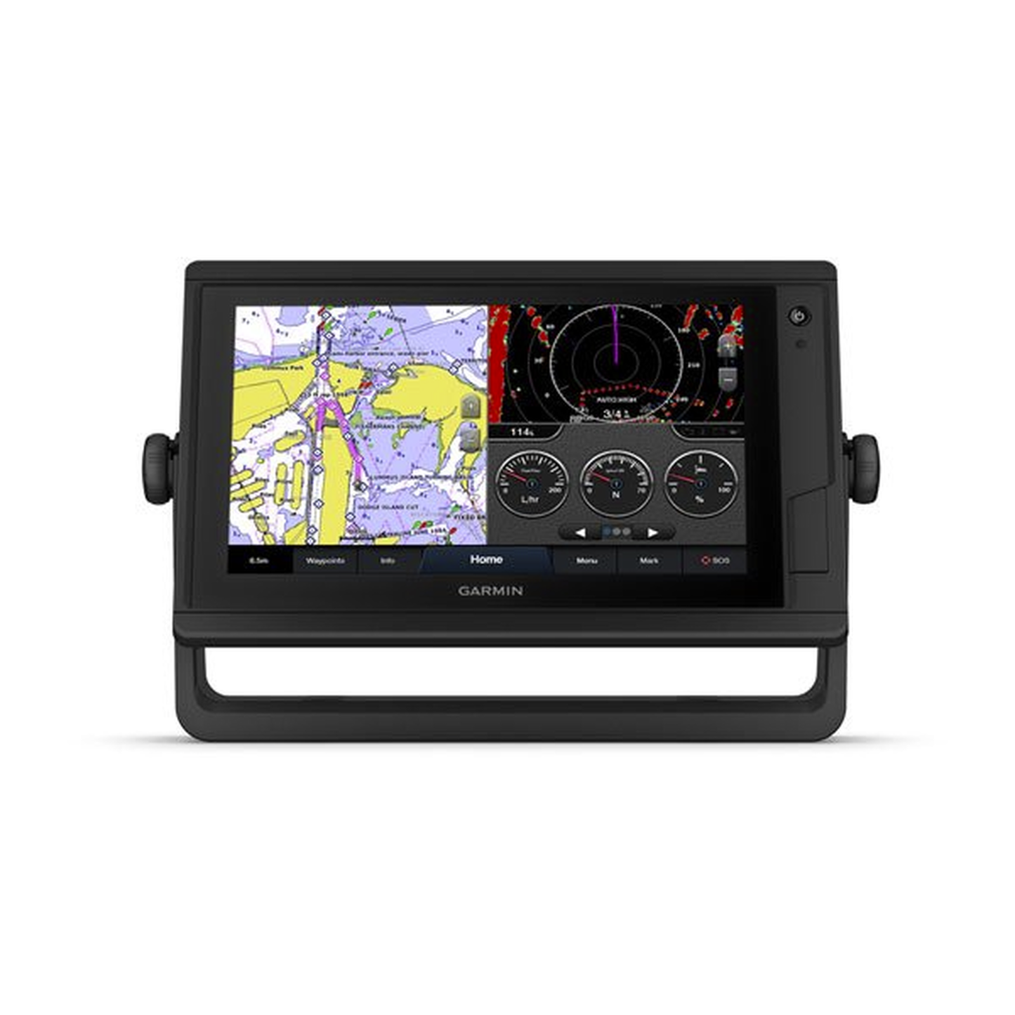 Plotter de Navegación GPSMAP 8612xsv / Pantalla Táctil WSVGA 9" / Resolución 1024 x 600 / IPX7 / Compatible con NMEA 2000 y 0183 / BlueChart g3 / ClearVü y SideVü / Conectividad Wi-Fi y Bluetooth