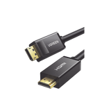 Cable DP Macho a HDMI Macho | Longitud 5 Metros (16.40 Pies) | Soporta 4K@30Hz | Soporta 3D | Cobre Esta�ado 28AWG | Blindaje Interno M�ltiple | Transmisi�n Unidireccional | Bot�n de Liberaci�n | Chip de �ltima Generaci�n.