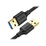 Cable USB-A 3.0 a  USB-A 3.0 / 1 Metro / Macho a Macho / Conector Niquelado / Núcleo de Cobre Estañado / Blindaje Múltiple / Velocidad 5Gbps / No Requiere Controlador / Compatible con USB2.0 Y USB 1.1