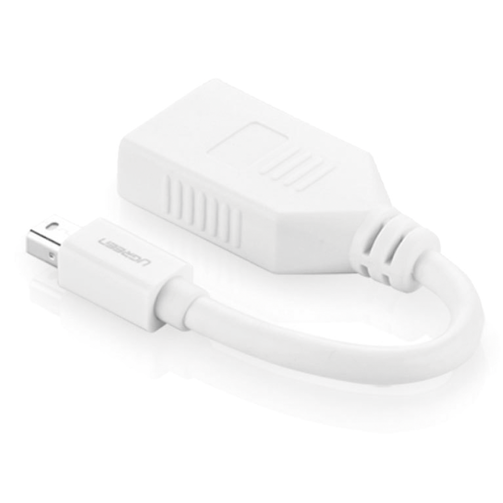 Cable Mini DP Macho a DP Hembra | Thunderbolt 2 | Version DP 1.2 | Soporta 4K*2K | Cable de 15 cm (5.91 Pulgadas) | Color Blanco.