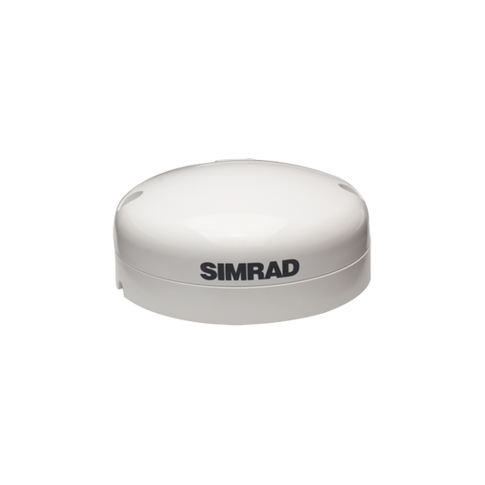Antena GPS Simrad GS25 / Actualización Rápida de Posición / Precisión Consistente / Brújula Magnética Integrada / GPS, WAAS, EGNOS / Diseño Compacto / Resistente al Agua / Conectividad NMEA 2000®