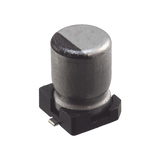 Capacitor Electrolítico de Aluminio tipo SMD de 10uF, 35V, 20%, 5 x 6.1 mm.
